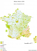 Carte sites Natura 2000 en France